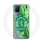 Coque Vivo v21 5G scp sporting portugal fond vert