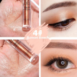 Matte Fine Glitter Liquid Eyeshadow Sleeper Silkworm Natural Highlight Brightening Long-lasting Waterproof Eyeshadow Liquid Eye Makeup Women's makeup 01#