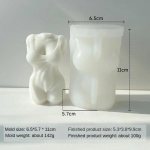 3D inimkeha kuju, k&uuml;&uuml;nal silikoonvorm Meeste naiste keha aroomi seebi krohv k&uuml;&uuml;nal vormide valmistamine kodus k&auml;sit&ouml;&ouml; kaunistamiseks A（1pcs）