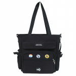 Naiste suure mahutavusega Crossbody kott Meeste k&auml;ekott Klassid Kandekott Raamatukott meestele Messenger kott must