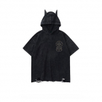 Y2k Top Hiphop High Street Chic disainiga kapuutsid l&uuml;hikeste varrukatega kirjaga Grunge graafilise tr&uuml;kiga pestud vintage k&otilde;ik sobivad naiste T-s&auml;rk S must