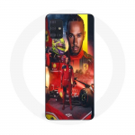 Coque Maniacase pour Samsung Galaxy A51 4g Lewis Hamilton Scuderia Ferrari F1 officiel
