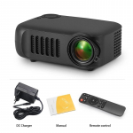 MINI-projektor kodukinokino kaasaskantav 3D LED-videoprojektor M&auml;ng Laser Beamer 4K 1080P HD-pordi kaudu Smart TV BOX EU Plug must