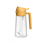 &Otilde;lipihusti toiduvalmistamiseks 2-&uuml;hes &otilde;lijaotur 500ml/17oz klaasist pihustuspudel valajaga Korduvkasutatav toidu&otilde;lipihusti k&ouml;&ouml;gisalatite grillimiseks valge