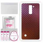 apgo skin sticker film foil vinyl for the BACK compatible with LG Stylus 2 Plus, scratch-resistant, easy to install - Carbon Chameleon CAKA5