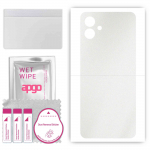 apgo Protective Skin Sticker for the back compatible with Samsung Galaxy F04, Wrap Film, Foil, Vinyl - Pattern Matte Transparent