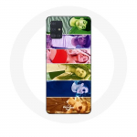Coque pour Samsung Galaxy A71 Poursuis Tes R&ecirc;ves Split Visages