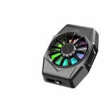 X11 universaalne v&auml;rviline hingav valguse magnetiline mobiiltelefoni jahutusventilaator PUBG m&auml;ngu IOS Androidi radiaatori jahuti jaoks must