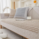 Stripes Print puuvillane diivanikate elutuppa Korea Retro libisemiskindel diivani kate Four Seasons universaalne diivanimatt diivanir&auml;tik 70x70cm 1pcs