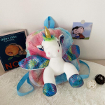 Plush lasteaiakott Baby Doll Unicorn seljakotid t&uuml;drukutele 25x 29cm