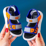 Suvised beebisandaalid &Uuml;hev&auml;rvilised Beebi Sandaalid Pehme Tald Libisemisvastane Poiss T&uuml;drukute Sandaalid V&auml;ikelastele Baby Kingad Ranna 34(Insole 21.0cm)