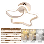 Moodne vahek&auml;igu LED-laelamp Lihtne minimalistlik l&uuml;hter koridori sissep&auml;&auml;su jaoks p&ouml;&ouml;ningul sisevalgustid rippvalgusti beige
