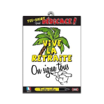 T-shirt vive la retraite on signe tous avec feutre textile