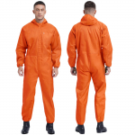 Meeste t&auml;ispikk t&ouml;&ouml;riietus, t&ouml;&ouml;vorm pikkade varrukatega tolmukindel kombinesoon kapuutsiga kombinesooni tehase mehaaniku t&ouml;&ouml;koja kost&uuml;&uuml;m XXL