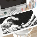 1 tk m&auml;nguri hiirematt suur klaviatuuripadi Topograafiline hiirematt Mustvalge hiirematt klaviatuuri jaoks 600*300*2mm