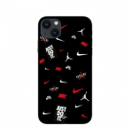 Kaitse&uuml;mbris - Maniacase - Iphone 14 - Nike Jordan - Pehme - Sportlik - Must/Punane/Valge valge