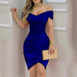 Naiste mood vaba &otilde;lgadeta Bodycon minikleit, ebakorrap&auml;rase kandiga kleidid, sametine seljata &otilde;huke r&uuml;&uuml; &Otilde;htupidu Vestidos Plus Size L sinine