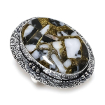 Zebra Jasper Gemstone 925 Sterling Silver Jewelry Gift Ring Size 9.5 h0p23