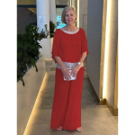 YYFS Naiste mood vabaaja kevad-s&uuml;gis &uuml;hev&auml;rviline print 1/2 varrukad O kaelus p&uuml;ksid p&uuml;ksid &uuml;likonnad XXL