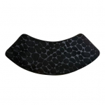 Vannitoa p&otilde;randamatt Pebble Design Coral Velvet libisemisvastane vett absorbeeriv kiiresti kuivav hotelli vannimatt elutoa vaip must