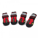 Veekindlad koerasaapad, helkurdavad libisemiskindlad lemmikloomasaapad keskmise suurusega koertele, mustad 4 tk 2 roosa