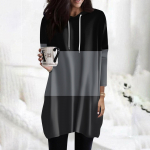 Naiste pusad vabaaja 3/4 varrukatega s&auml;rgid Moeprinteriga tuunikatopid taskutega L