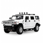 1/24 HUMMER H2 Sulamist Automa Mudel Diecast Metallist M&auml;nguasi Maastikus&otilde;idukite Mudel Heli ja Valguse Simulatsioon Kollektsioon Laste M&auml;nguasi Kingitus valge