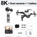 Uus S2S droon 4K/6K/8K HD ESC kahe kaameraga harjadeta mootoriga takistuste v&auml;ltimine drooni Wifi FPV kaugjuhtimispuldi helikopteriga kokkupandav neljakopteri m&auml;nguasi kingitus 8K 3 battery