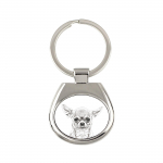 Chihuahua long-haired - keychain with a dog, keychain with a print, personalized pendant from the Art-Dog brand