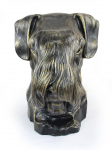 Schnauzer I - dog bust, large dog head for the garden, unique living room decoration by Art-Dog brand pruun