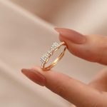 Peen V&ouml;&ouml;ri T&auml;is Teemant S&otilde;rmus Naiste Kerge Luksus Temperament Tsirkoon S&otilde;rmus