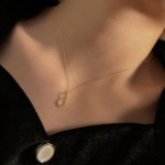 Water Drop kaelakee naiste kerge luksuslik ni&scaron;&scaron; disain Korea versioon &otilde;&otilde;nes vihmapiisk roostevabast terasest rangluu kett