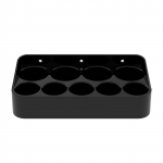 V&auml;ike patareihoidik Patarei hoiukarp D/C mitme aku jaoks Seinakinnitusega jaoturi konteiner Lihtne juurdep&auml;&auml;s must