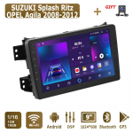 Android Carplay Auto Raadio SUZUKI Splash Ritz OPEL Agila 2008-2012 jaoks Multimeediam&auml;ngija Peaseade Stereo GPS Navigatsioon BT WIFI 4+64GB 1+16GB