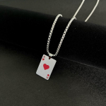 Titaanist terasest hip-hop kaelakee, mitmek&uuml;lgne roostevabast terasest kampsun, meeste ja naiste isikup&auml;rastatud pokkeri ripats