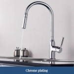 V&auml;ljat&otilde;mmatav tila K&ouml;&ouml;gisegisti P&ouml;&ouml;ratavad vedrusegistid Messingist segisti kraan Kuuma k&uuml;lma vee kraanid allat&otilde;mmatava pihustiga Chrome AS THE PICTURE