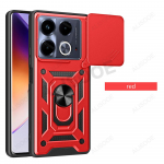 Slide Camera Funda for Infinix Note 40 4G Case Armor Ring Statiivi kaitsekate infinix Note 40 Pro Plus 5G Pro+ Capa jaoks Note 40 4G(X6853) must