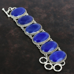 Faseteeritud Sinine Safiir K&auml;ev&otilde;ru 925 Sterling H&otilde;be K&auml;ev&otilde;ru K&auml;sit&ouml;&ouml; Ehted Reguleeritava Ahelaga K&auml;ev&otilde;ru Kivist Vintage Ehted Pulmakingitus blue