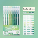 9tk Morandi pliiatsikomplekt mitmev&auml;rviline geeltindiga pliiats Retro markervooder 0,5 mm kuulotsaga ajakirjakunsti jaoks