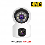 Mini 4G-kaamera juhtmevaba kahe objektiiviga &ouml;&ouml;n&auml;gemisega siseruumides olev beebimonitor AI Human Detect videokaamera V380 Pro CCTV Turvakaitse 4MP 4G Cam