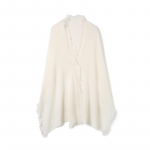 Naiste ka&scaron;miir sall Qinghe ka&scaron;miir 30% ka&scaron;miir 70% vill Naiste s&uuml;gistalvine ka&scaron;miirist sall pehme ja soe valge