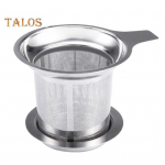 Teekasutaja toidukvaliteediga filtreerimine, temperatuurikindel tugev kruusitass lahtiste lehtedega teefiltri kurn K&ouml;&ouml;gitarbed h&otilde;be