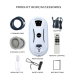 Automaatne aknapuhastusrobot intelligentne elektriline aknapesumasin vaakum-adsorptsiooniga k&otilde;rge p&otilde;randa akende puhastamise artefakt One Size valge