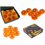 7 tk/komplekt Dragon Ball Z 7 Stars Crystal Ball Dragonball 4,3 cm karp oranž