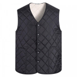 Meeste pluss sametist paksendatud vest: Soe, mugav, suur talvevest keskealistele ja eakatele 3XL (65-75 kg)