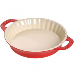 Moule &agrave; G&acirc;teau - Staub - Rond 36 cm - C&eacute;ramique - Rouge - Kook