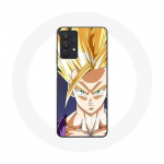Coque Maniacase pour Samsung Galaxy A32 4G Dragon Ball Manga Anime Sangoku Visage &eacute;nerv&eacute;