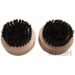 XIYIBH Brosse Barbe, Brosse Ronde en Poils de Sanglier et Bois Naturel pour Coiffage Coiffeur et Entretien de la Barbe et Moustache