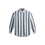 Levis S&uuml;gis/Talv 2022 Triibulise Taskuga &Uuml;he Rinnaga Pikkade Varrukate S&auml;rk Meeste s&auml;rgid Indigo A3404-0003 M