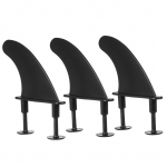 3 tk pehme lainelaua uimed kruvidega 4,5 tolli lainelaua uimed pehme lainelaua longboard surfamiseks Type 1 must